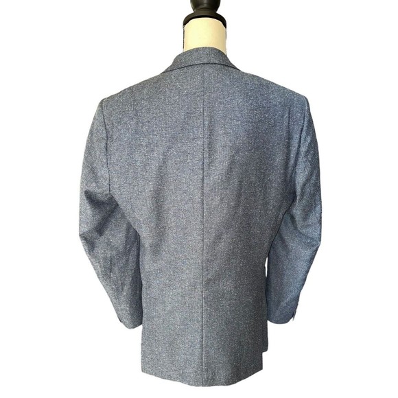 Hugo Boss Silk Wool Blazer Blue Men’s 42R - Picture 2 of 12